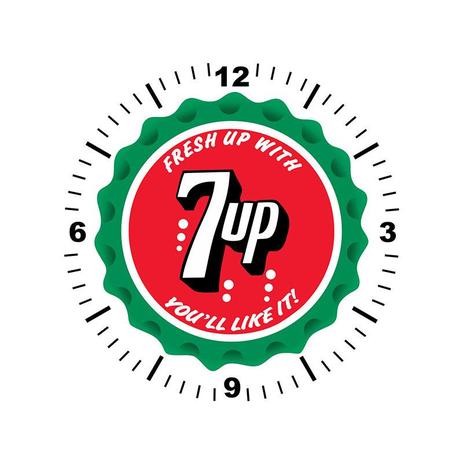 Menor preço em Relógio Decorativo 7up - All classics