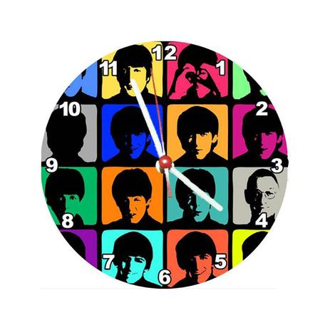 Relógio Decorativo Beatles Square - All classics Menor preço em Relógio Decorativo Beatles Square - All classics