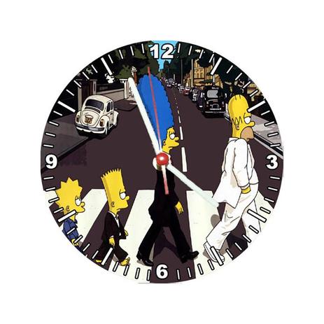 Menor preço em Relógio Decorativo Simpsons Abbey Road - All classics