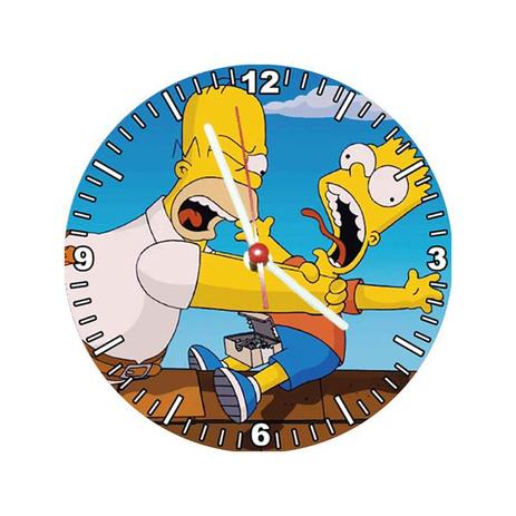 Menor preço em Relógio Decorativo Simpsons Homer e Bart no Telhado - All classics