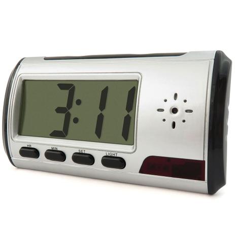 Relógio Despertador com Mini Câmera 8GB - Empório Forte - Emporio forte Menor preço em Relógio Despertador com Mini Câmera 8GB - Empório Forte - Emporio forte