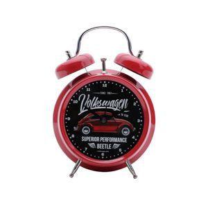 Relogio despertador metal vw fusca vintage collection vermelho/preto 11.8x5.7x17cm - Urban Menor preço em Relogio despertador metal vw fusca vintage collection vermelho/preto 11.8x5.7x17cm - Urban