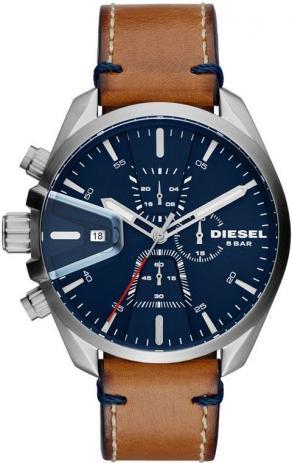 Relógio Diesel DZ4470/0MN prata com pulseira de couro marrom Menor preço em Relógio Diesel DZ4470/0MN prata com pulseira de couro marrom