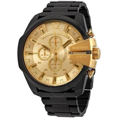 Relógio Diesel Masculino Dourado/preto Dz4485/1pn Menor preço em Relógio Diesel Masculino Dourado/preto Dz4485/1pn