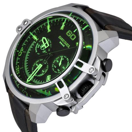 Relógio Diesel Modelo DZ4407 Deadeye - Marrom com fundo Verde Menor preço em Relógio Diesel Modelo DZ4407 Deadeye - Marrom com fundo Verde