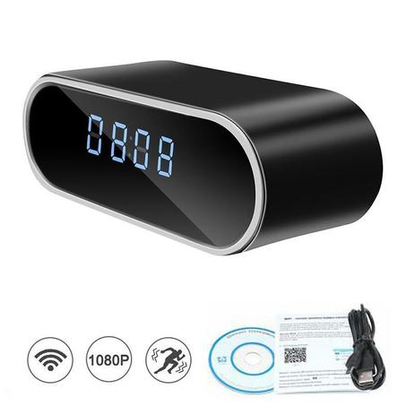 Relógio Digital Alarme Câmera Espiã HD 1080P WiFi SD - Ideal Menor preço em Relógio Digital Alarme Câmera Espiã HD 1080P WiFi SD - Ideal
