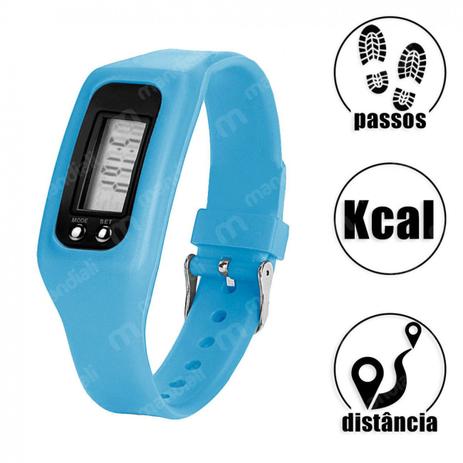 Relogio Digital de Pulso em Silicone com Contador de Passos, Calorias e Distancia Azul  Liveup é boa?