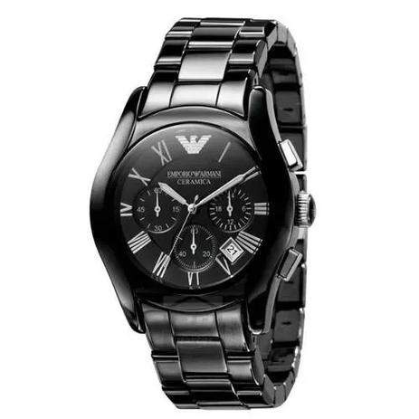 Relógio Emporio Armani Ar1400 Ceramica Preto cronografo Menor preço em Relógio Emporio Armani Ar1400 Ceramica Preto cronografo