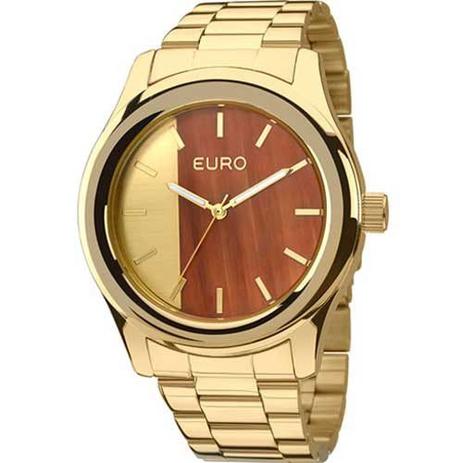 Relógio Euro Analógico Feminino Dourado Eu2036maa/4d Menor preço em Relógio Euro Analógico Feminino Dourado Eu2036maa/4d