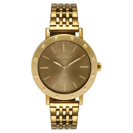 Relógio Euro Feminino Eu2035yph/4d Spike Fever Dourado Menor preço em Relógio Euro Feminino Eu2035yph/4d Spike Fever Dourado