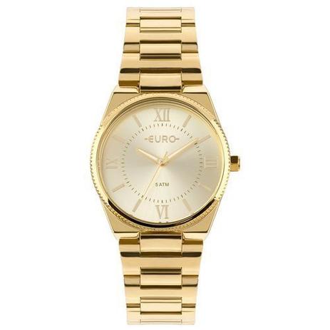 Relógio Euro Feminino New Basic Eu2035ypa/4d Dourado Menor preço em Relógio Euro Feminino New Basic Eu2035ypa/4d Dourado