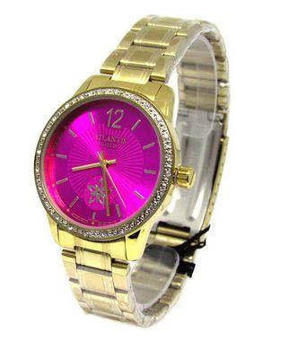 Relogio feminino atlantis dourado g3471 fundo rosa Menor preço em Relogio feminino atlantis dourado g3471 fundo rosa