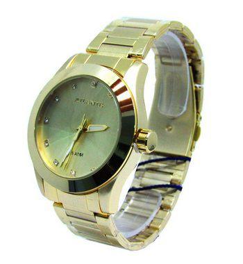 Relogio feminino atlantis g3352 fundo dourado Menor preço em Relogio feminino atlantis g3352 fundo dourado
