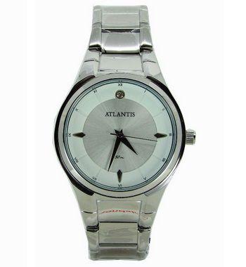 Relogio feminino atlantis g3447 prata fundo branco Menor preço em Relogio feminino atlantis g3447 prata fundo branco