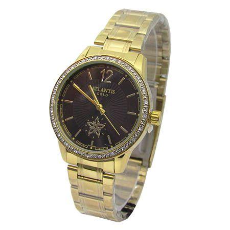 Relogio feminino atlantis g3471 dourado fundo preto é boa?