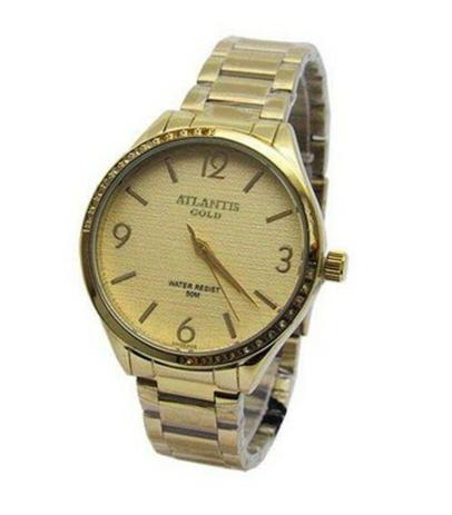 Relogio feminino atlantis g3502 dourado fundo dourado Menor preço em Relogio feminino atlantis g3502 dourado fundo dourado