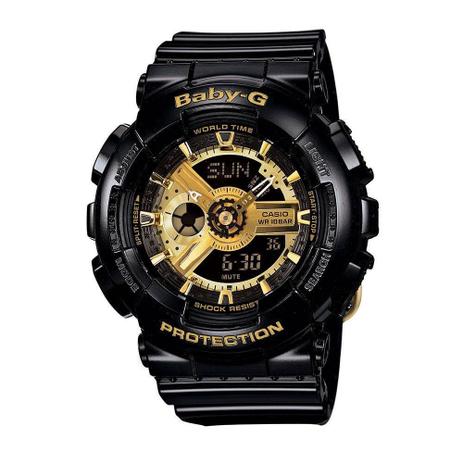 Relógio Feminino Casio Baby-G Anadigi BA-110-1ADR - Preto Menor preço em Relógio Feminino Casio Baby-G Anadigi BA-110-1ADR - Preto