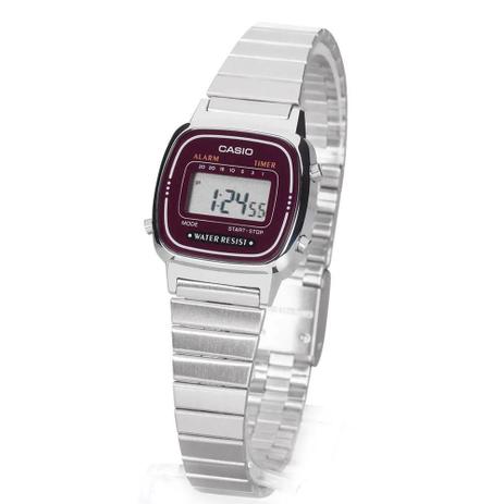 casio illuminator prata feminino