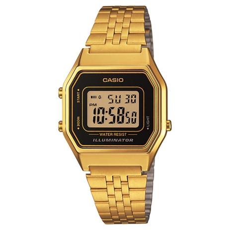casio feminino dourado