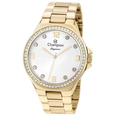 Relogio Feminino Champion Dourado CN25725H Menor preço em Relogio Feminino Champion Dourado CN25725H