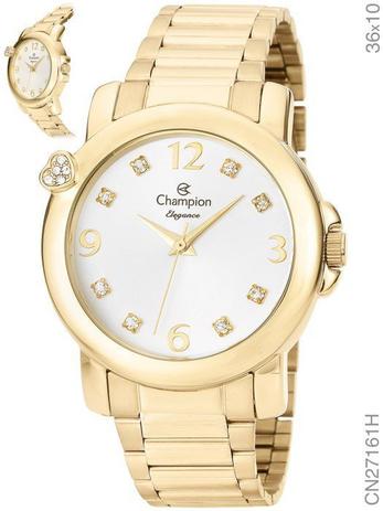 Relogio Feminino Champion Dourado CN27161H Menor preço em Relogio Feminino Champion Dourado CN27161H