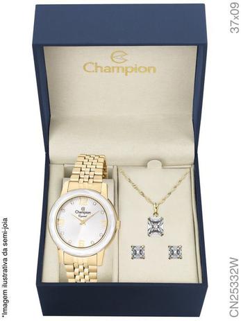 Menor preço em Relogio Feminino Champion Dourado Folheado Ouro CN25332W