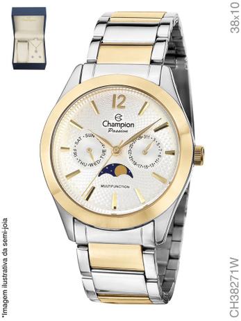 Relogio Feminino Champion Misto Calendario Lunar CH38271W Menor preço em Relogio Feminino Champion Misto Calendario Lunar CH38271W