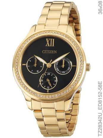 Relógio Feminino Citizen TZ28342U Dourado Menor preço em Relógio Feminino Citizen TZ28342U Dourado