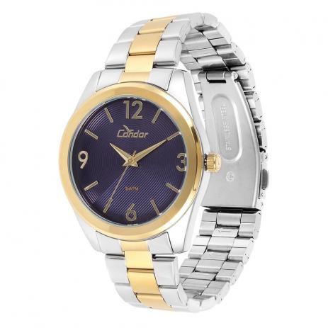 Relogio Feminino Condor Dourado e Prata - CO2035KSF/5A Menor preço em Relogio Feminino Condor Dourado e Prata - CO2035KSF/5A
