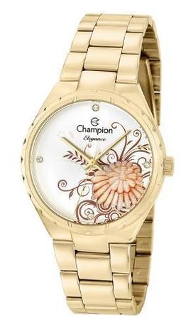 Relógio Feminino Dourado Champion Cn25501h Menor preço em Relógio Feminino Dourado Champion Cn25501h
