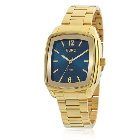 Relógio Feminino Euro Basic Analógico EU2039ICTD/4D Dourado Menor preço em Relógio Feminino Euro Basic Analógico EU2039ICTD/4D Dourado