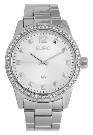 Relógio Feminino Euro Espelhados EU2035YLB/3K 43mm Aço Prata Menor preço em Relógio Feminino Euro Espelhados EU2035YLB/3K 43mm Aço Prata
