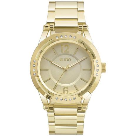 Relógio Feminino Euro EU2035YMQ/4D 42mm Aço Dourado Menor preço em Relógio Feminino Euro EU2035YMQ/4D 42mm Aço Dourado
