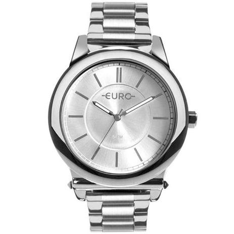 Relógio Feminino Euro EU2036YMT/3K 43mm Aço Prata Menor preço em Relógio Feminino Euro EU2036YMT/3K 43mm Aço Prata