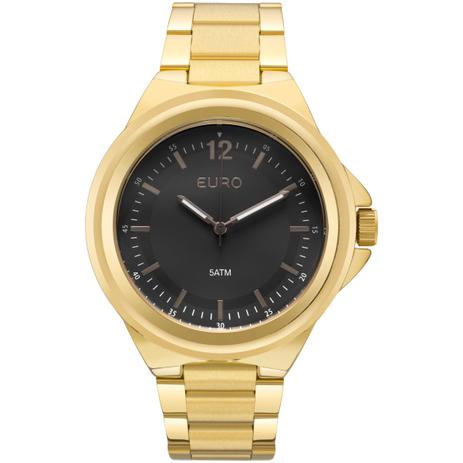 Relógio Feminino Euro EU2039JC/4P Pulseira Aço Dourada Menor preço em Relógio Feminino Euro EU2039JC/4P Pulseira Aço Dourada