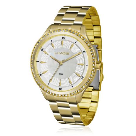 Relógio Feminino Lince Analógico LRG4427L B1KX Dourado Menor preço em Relógio Feminino Lince Analógico LRG4427L B1KX Dourado