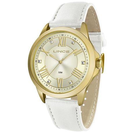 Relogio feminino Lince Couro Dourado LRCJ046L-C3BX Menor preço em Relogio feminino Lince Couro Dourado LRCJ046L-C3BX