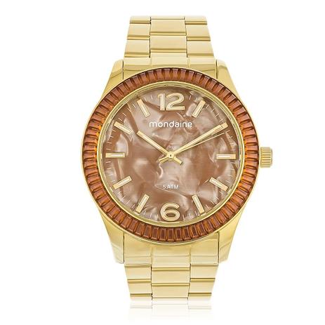 Relógio Feminino Mondaine Analógico 76596LPMVDE6 Fundo Laranja Menor preço em Relógio Feminino Mondaine Analógico 76596LPMVDE6 Fundo Laranja