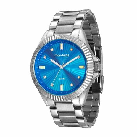 relógio feminino mondaine azul