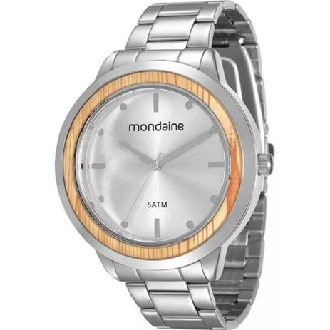 Relógio feminino mondaine prateado analógico 99055L0MVNE2 Menor preço em Relógio feminino mondaine prateado analógico 99055L0MVNE2
