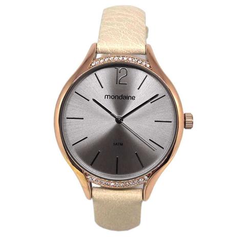 relogio mondaine de couro