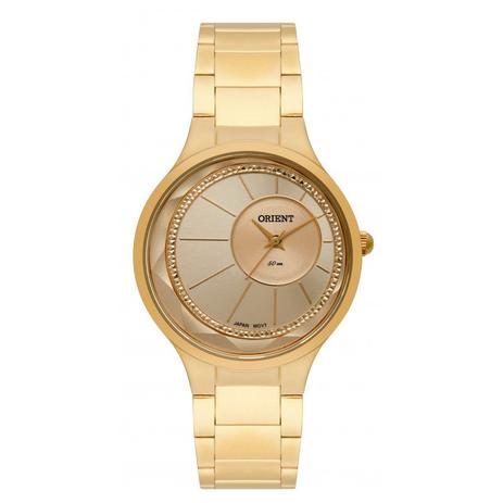 Relógio Feminino Orient Analógico FGSS0116C1KX - Dourado Menor preço em Relógio Feminino Orient Analógico FGSS0116C1KX - Dourado
