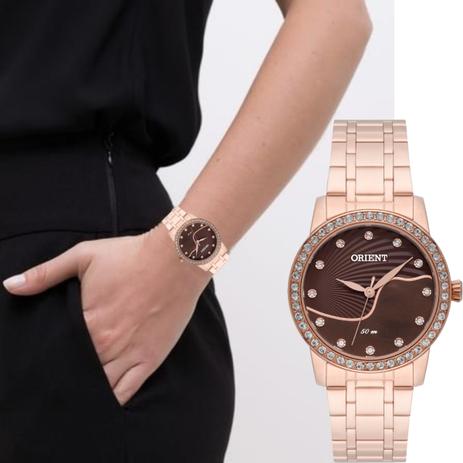 Relógio Feminino Orient Rosê Aço Inoxidável Wr Frss0018 M1rx Menor preço em Relógio Feminino Orient Rosê Aço Inoxidável Wr Frss0018 M1rx