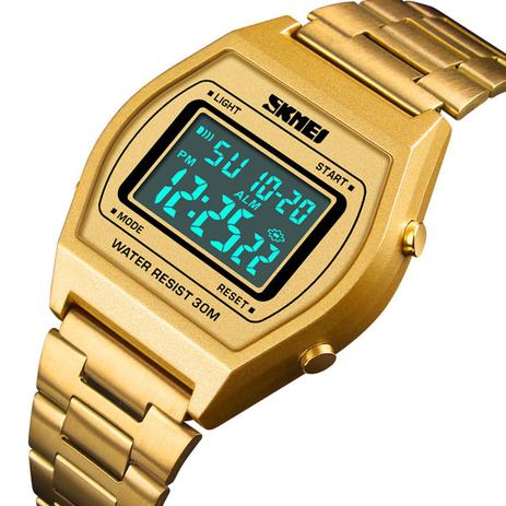 Relógio Feminino Skmei 1328 Aço Moda Vintage Digital Luxo - Relógio Feminino  - Magazine Luiza