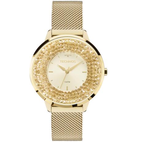 Relógio Feminino Technos 2035MLG/4X Pulseira Aço Dourada Menor preço em Relógio Feminino Technos 2035MLG/4X Pulseira Aço Dourada