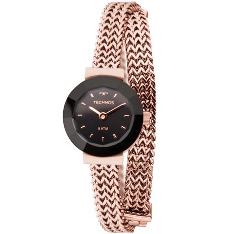 Relógio Feminino Technos 5Y20IR/4P 22mm Aço Rose Menor preço em Relógio Feminino Technos 5Y20IR/4P 22mm Aço Rose