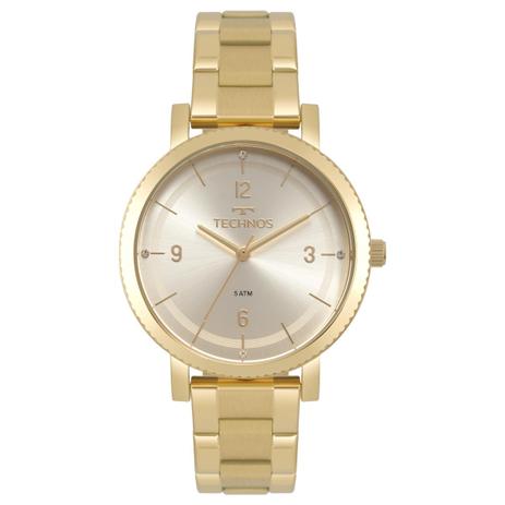 Relógio Feminino Technos Dress 2035MPR/4X 36mm Aço Dourado Menor preço em Relógio Feminino Technos Dress 2035MPR/4X 36mm Aço Dourado