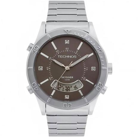 Relógio Feminino Technos Elegance Skydiver T205FR/1C Fundo Grafite Menor preço em Relógio Feminino Technos Elegance Skydiver T205FR/1C Fundo Grafite