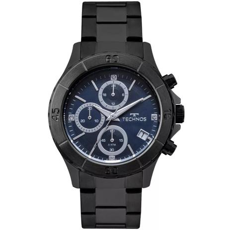 Relógio Feminino Technos JS15FL/4A Aço Preto Menor preço em Relógio Feminino Technos JS15FL/4A Aço Preto