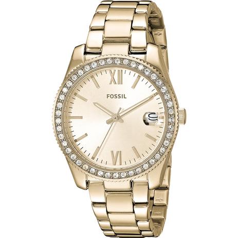 Relógio Fossil Feminino Dourado ES4374/1DN Menor preço em Relógio Fossil Feminino Dourado ES4374/1DN